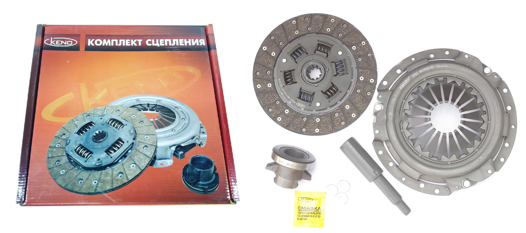 Комплект сцепления KNG ЗМЗ-409,514 (с муфтой 3160-50) (KNU-1601000-70) KNU-1601000-70
